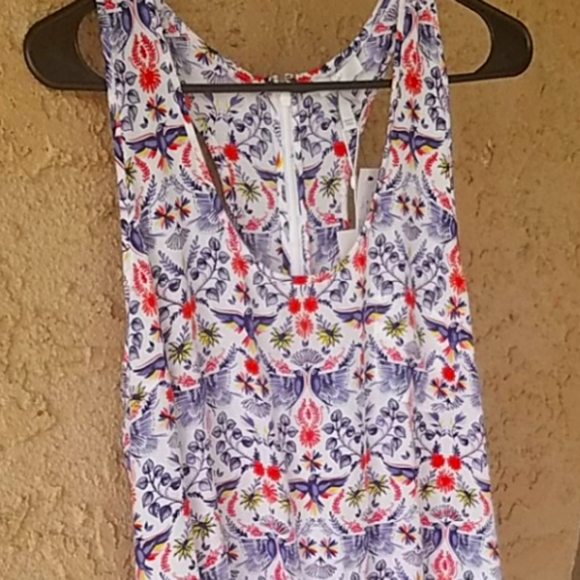 NWT Small Joie Birds Shorts Romper - Picture 2 of 9